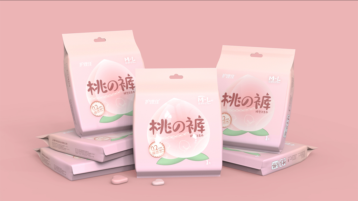 女性衛(wèi)生褲包裝設計,內(nèi)褲包裝設計