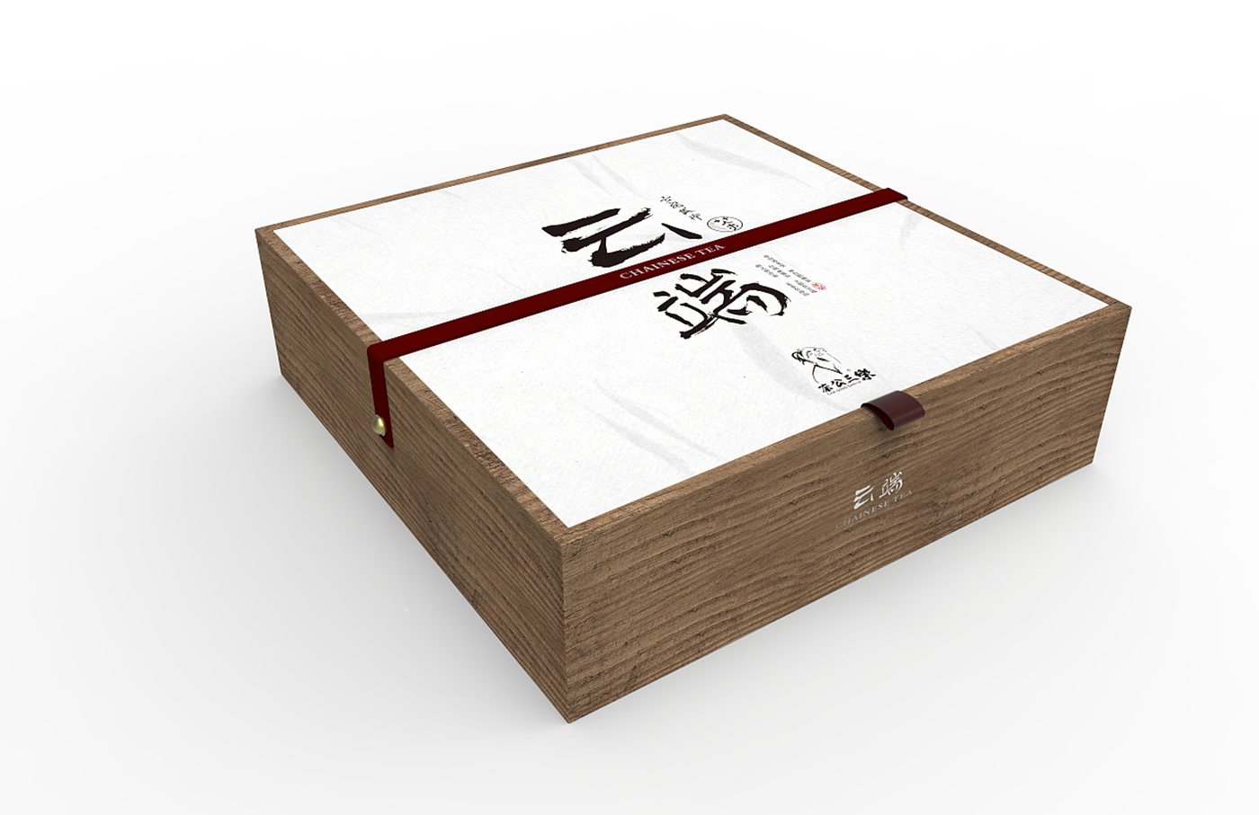 云端高級茶葉盒包裝設計-木質(zhì)茶葉盒包裝設計